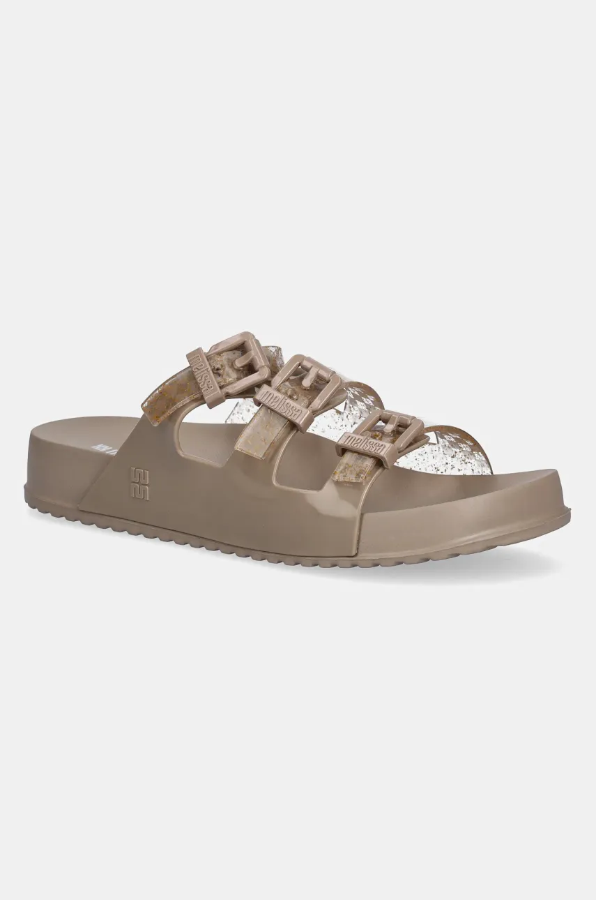 Melissa papuci MELISSA COZY STRIPES AD femei, culoarea bej, M 35943 BC940