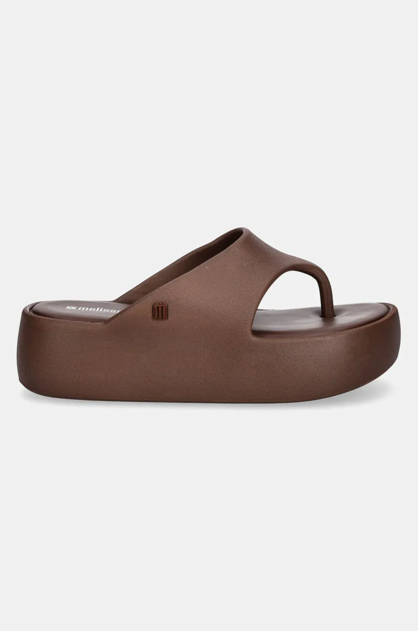 Вьетнамки Melissa MELISSA FREE PLATFORM THONG AD женские цвет коричневый на платформе M 36088 BE885 Вьетнамки Melissa MELISSA FREE PLATFORM THONG AD женские цвет коричневый на платформе M 36088 BE885