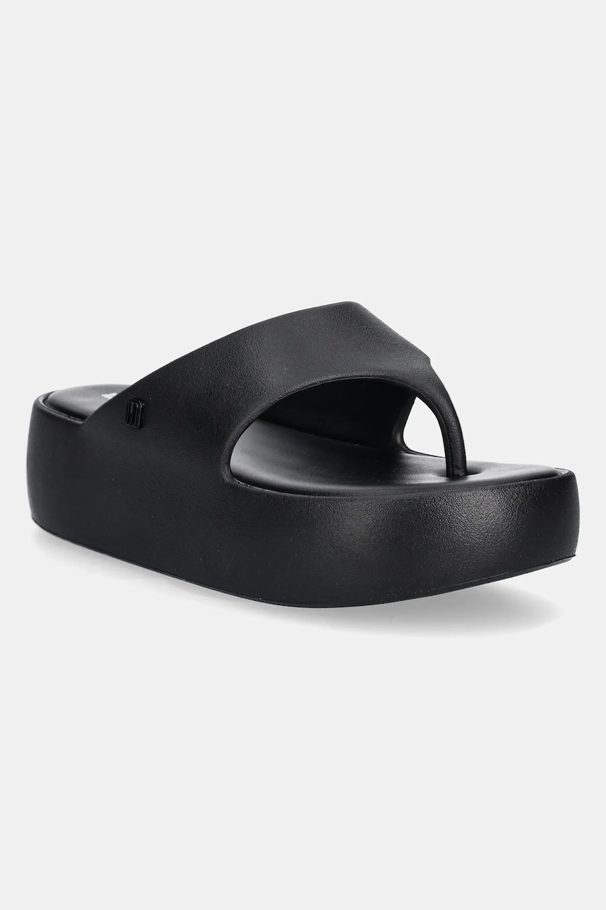 Melissa papuci MELISSA FREE PLATFORM THONG AD femei, culoarea negru, cu platforma, M 36088 BE886 Melissa papuci MELISSA FREE PLATFORM THONG AD femei, culoarea negru, cu platforma, M 36088 BE886