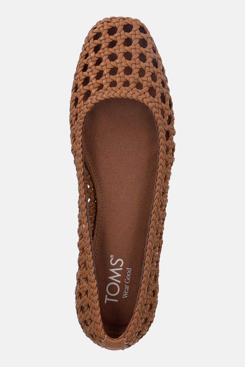 Baleríny Toms BROWN SUGAR WOVEN BASKET (obrázek 4)