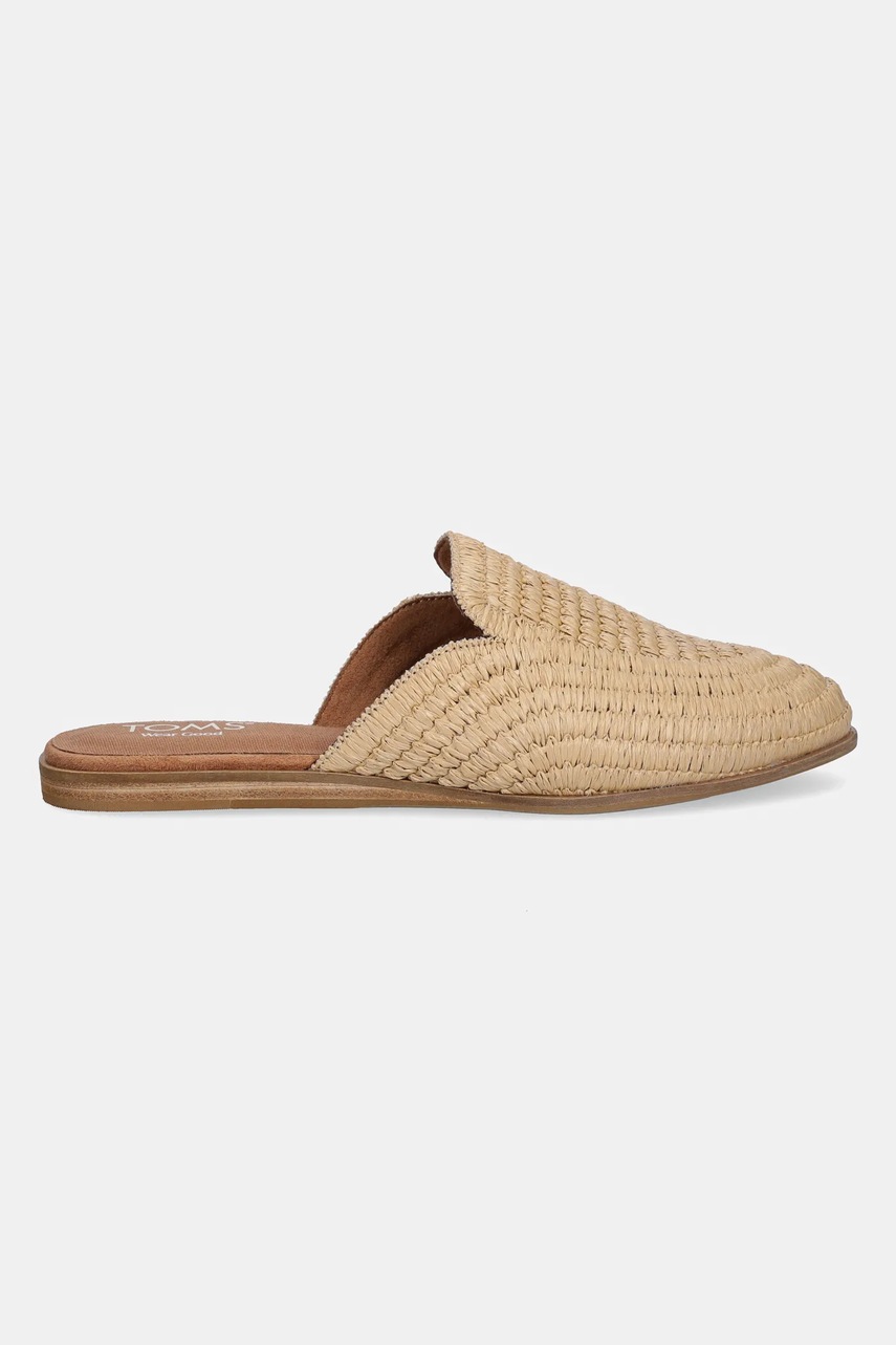 Шлепанцы Toms RAFFIA цвет бежевый 10022007