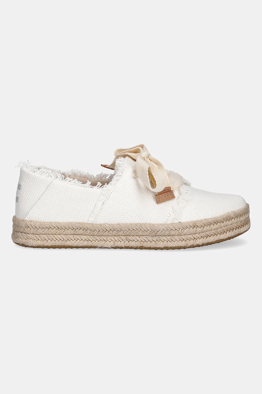 Кеды Toms BEACHSIDE WOVEN/FRAY цвет белый 10021879