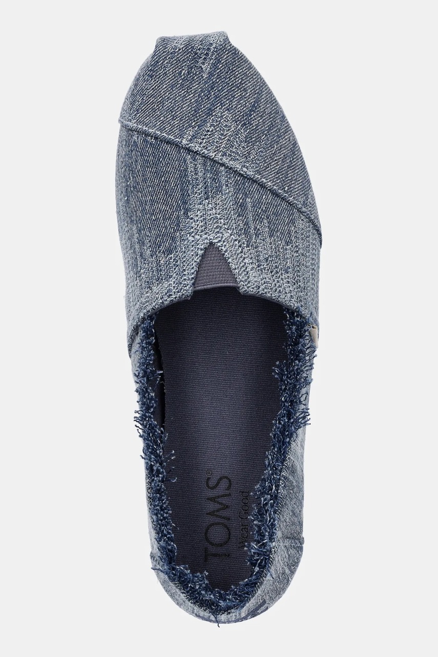 Πάνινα παπούτσια Toms DARK SKY TEXTURED χρώμα: μπλε, 10021887 φωτογραφία