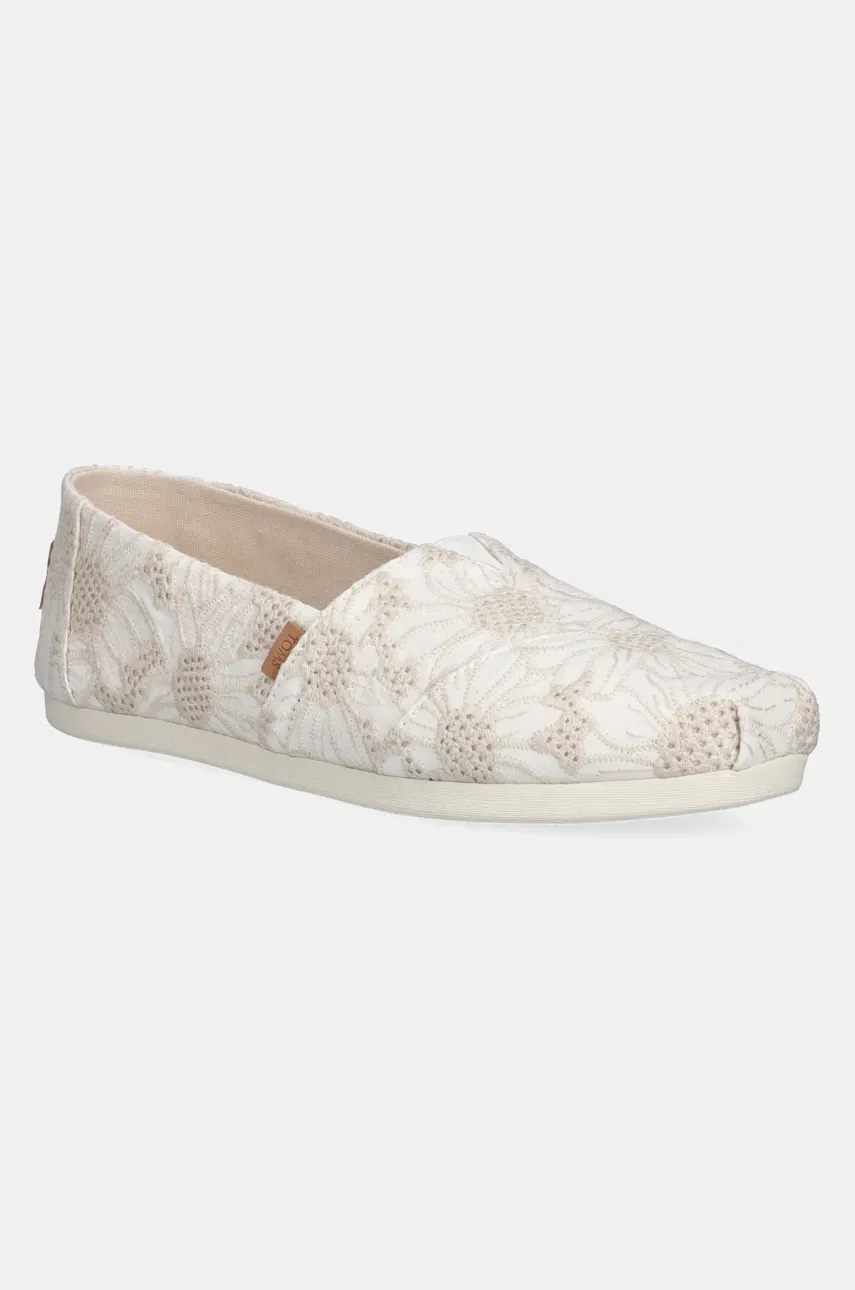 Toms teniși EYELET culoarea bej, 10021932