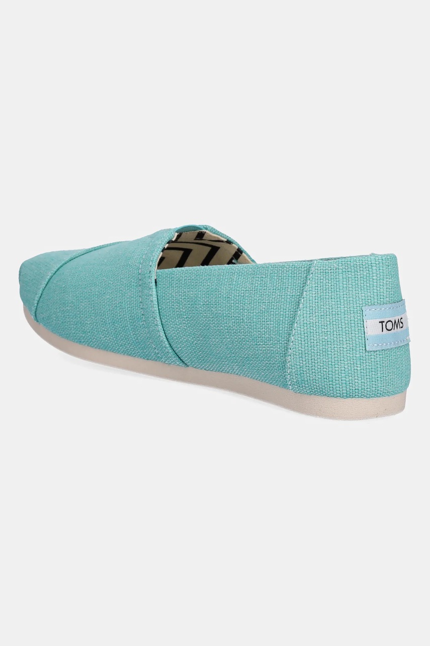 Πάνινα παπούτσια Toms HERITAGE CANVAS χρώμα: τιρκουάζ, 10021939 φωτογραφία