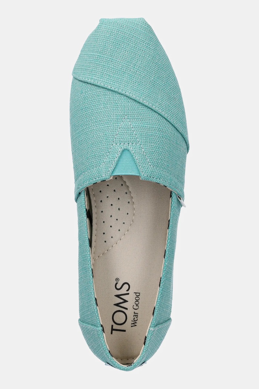 Πάνινα παπούτσια Toms HERITAGE CANVAS χρώμα: τιρκουάζ, 10021939 φωτογραφία