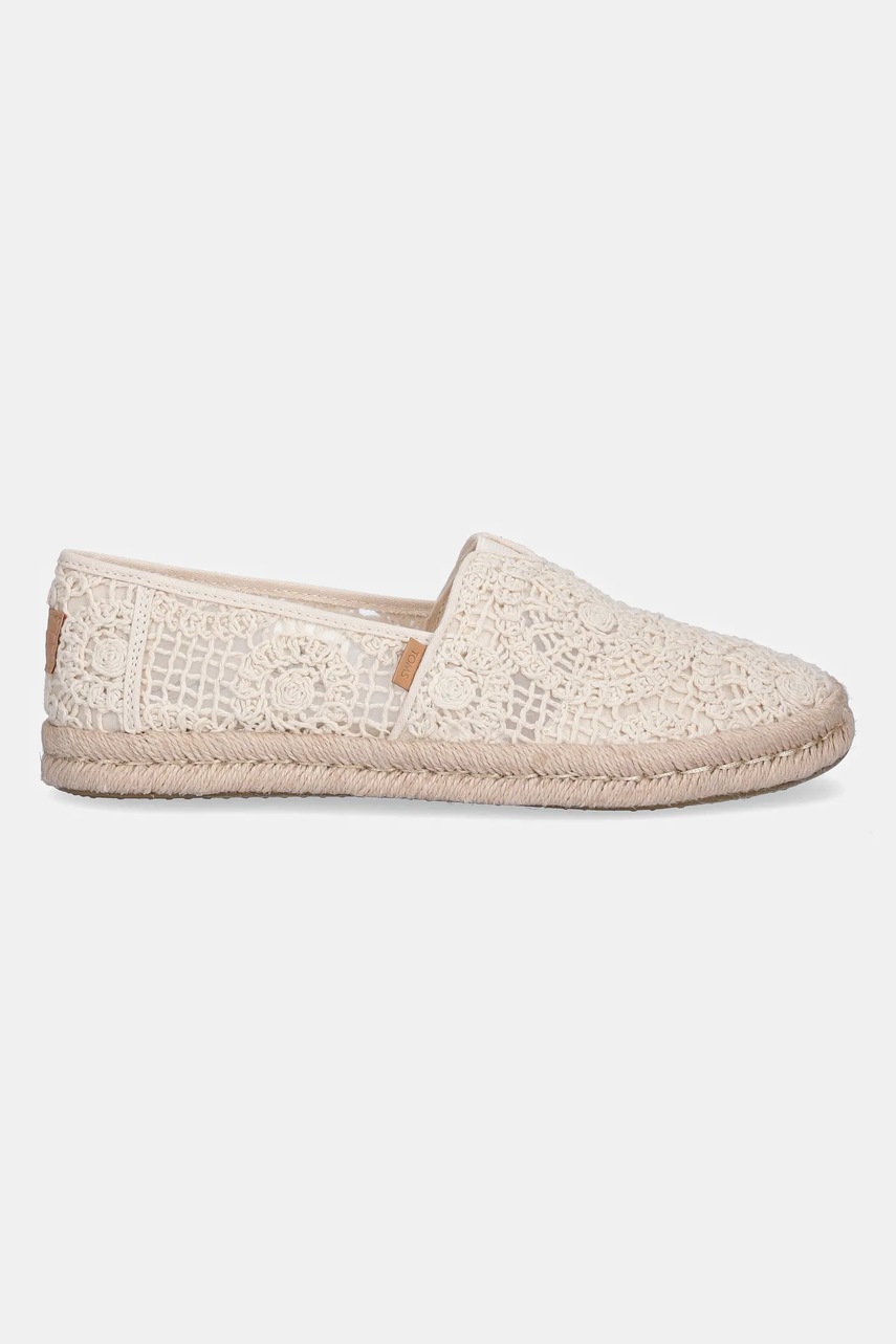 Эспадрильи Toms CROCHET LACE цвет бежевый 10021941