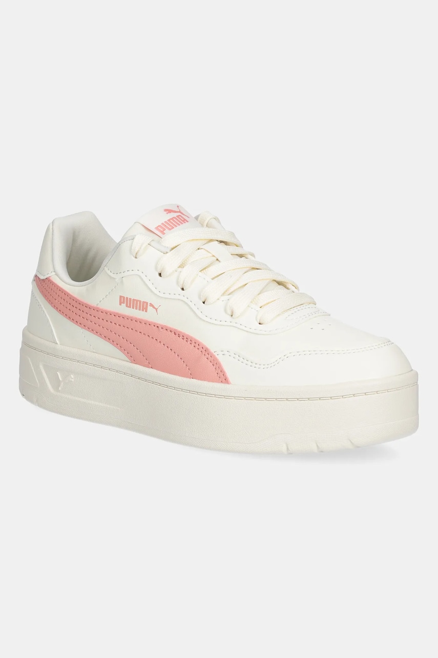 Puma sneakers Court Lally Skye femei, culoarea bej, 400368
