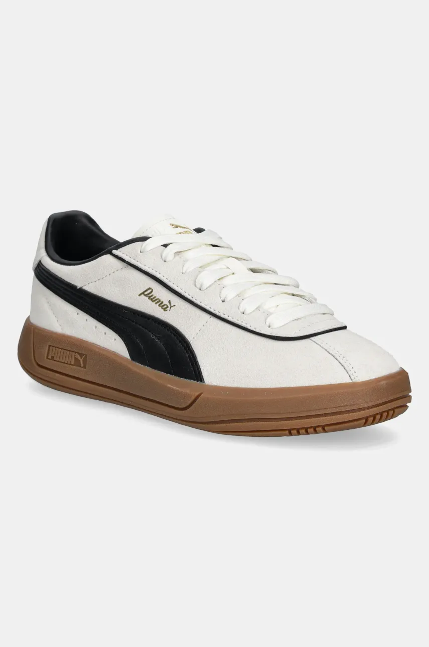 Puma sneakers din piele Puma Club Klassika SD femei, culoarea bej, 400718