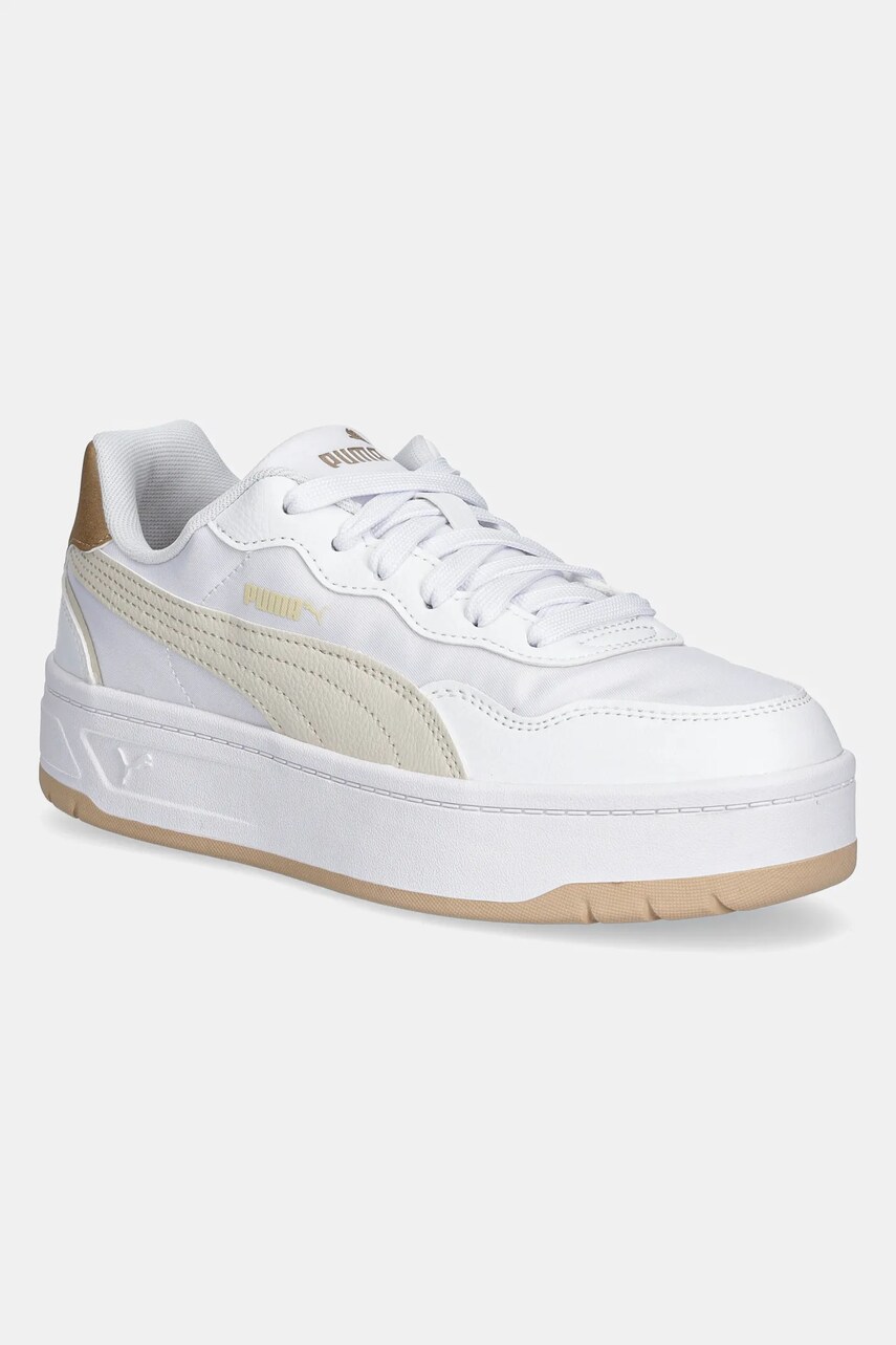 Puma sneakers Court Lally Skye culoarea alb, 401613