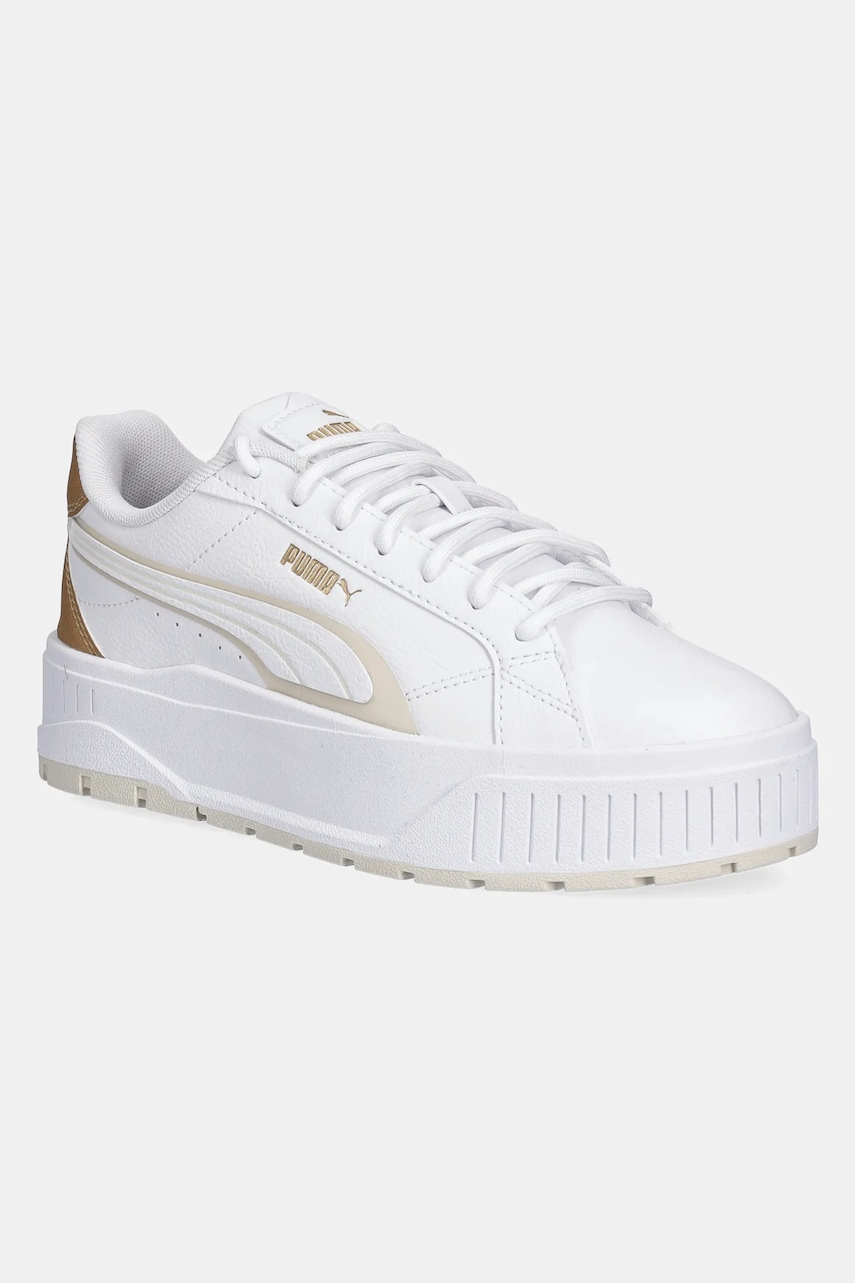Puma sneakers din piele Karmen II culoarea alb, 401614