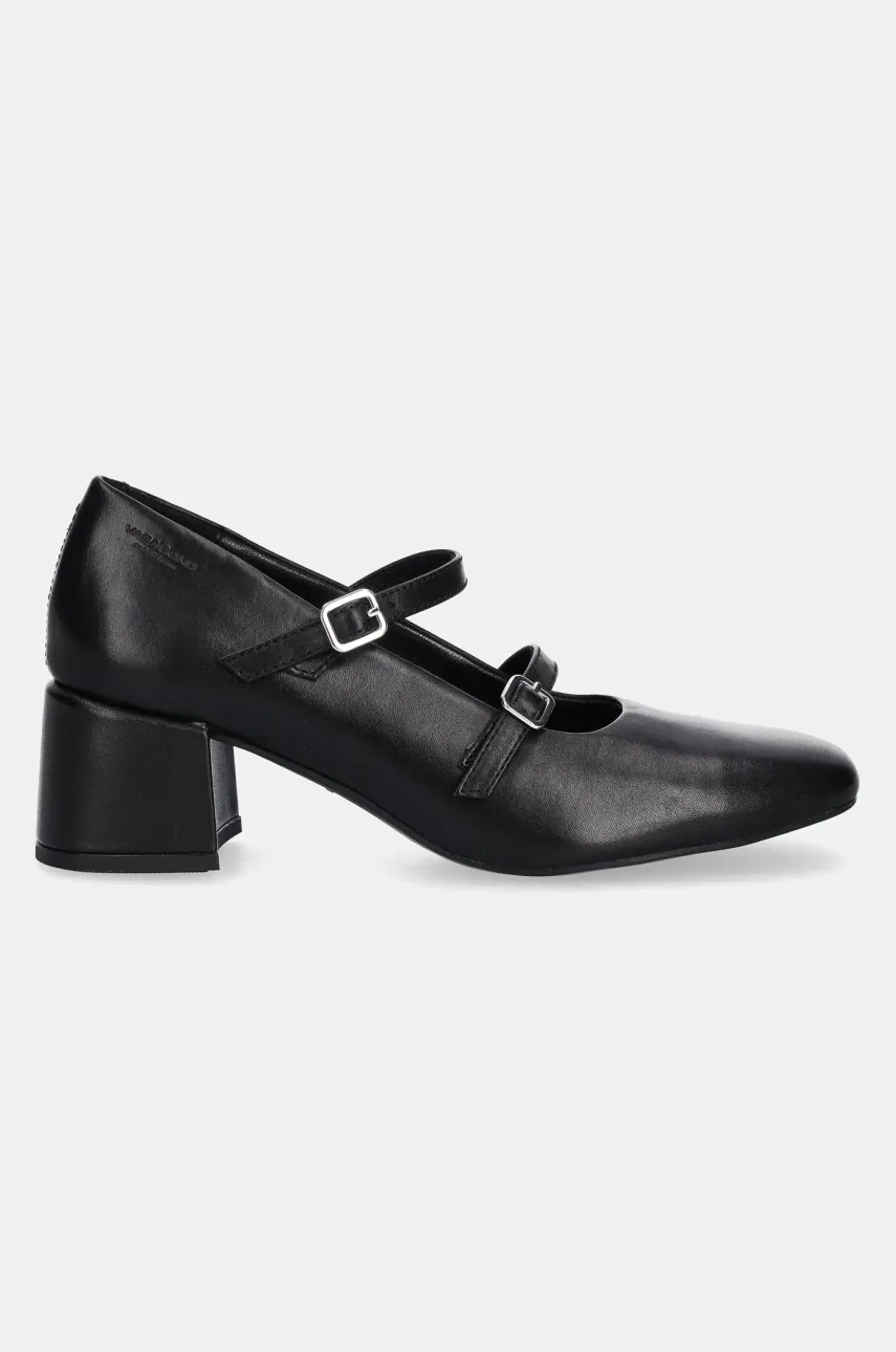 Шкіряні туфлі Vagabond Shoemakers ADISON колір чорний каблук блок 5739-101-20