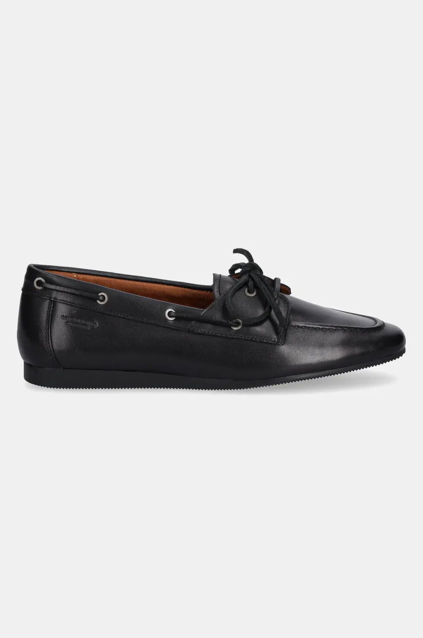 Кожаные мокасины Vagabond Shoemakers HILLARY женские цвет чёрный на плоском ходу 5925-401-20 Кожаные мокасины Vagabond Shoemakers HILLARY женские цвет чёрный на плоском ходу 5925-401-20