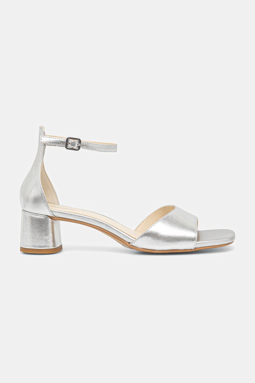 Кожаные сандалии Vagabond Shoemakers PIPER цвет серебрянный 5921-083-79
