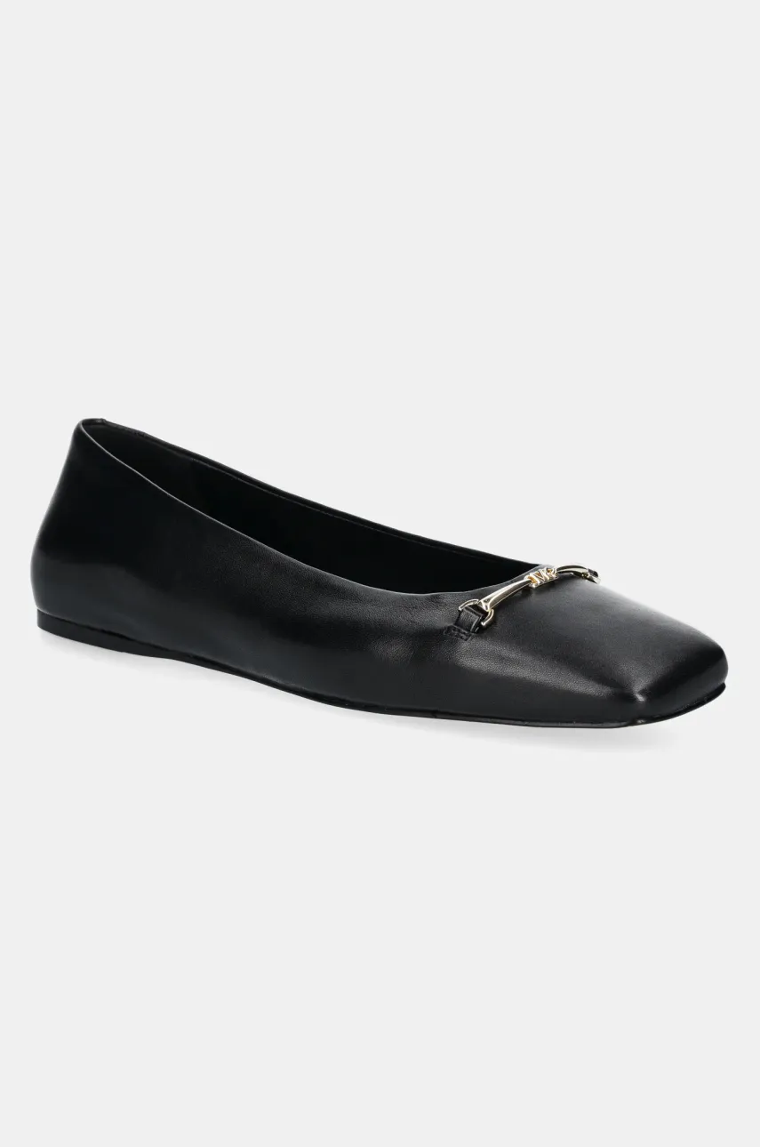 MICHAEL Michael Kors balerini de piele Lena culoarea negru, 40S5LEFP1L.001