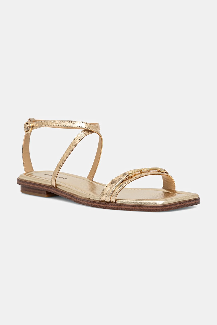 MICHAEL Michael Kors sandale de piele Lena femei, culoarea auriu, 40S5LEFS1M.740 MICHAEL Michael Kors sandale de piele Lena femei, culoarea auriu, 40S5LEFS1M.740