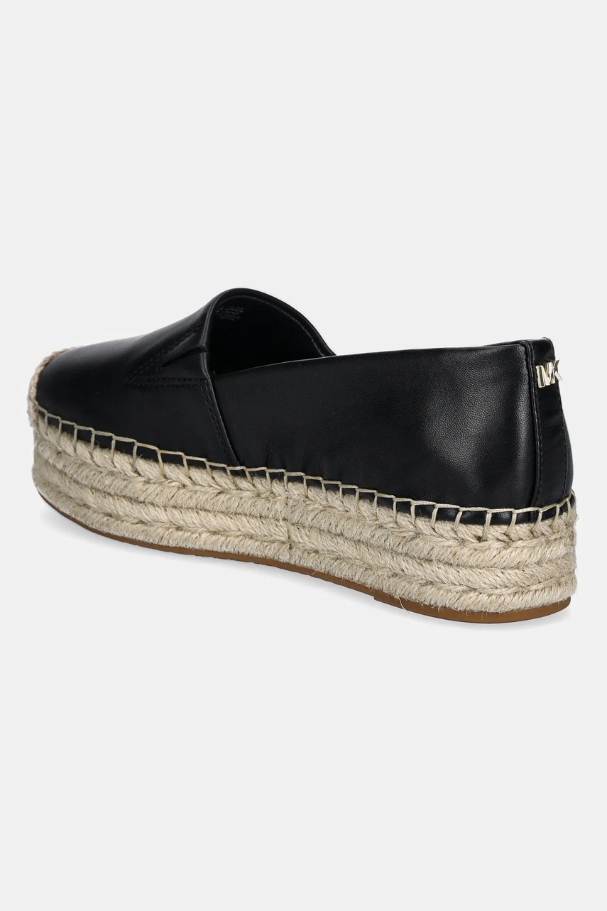 MICHAEL Michael Kors bőr espadrilles Lynn fekete, platformos, 40S5LYFP1L.001 termék 2. képe