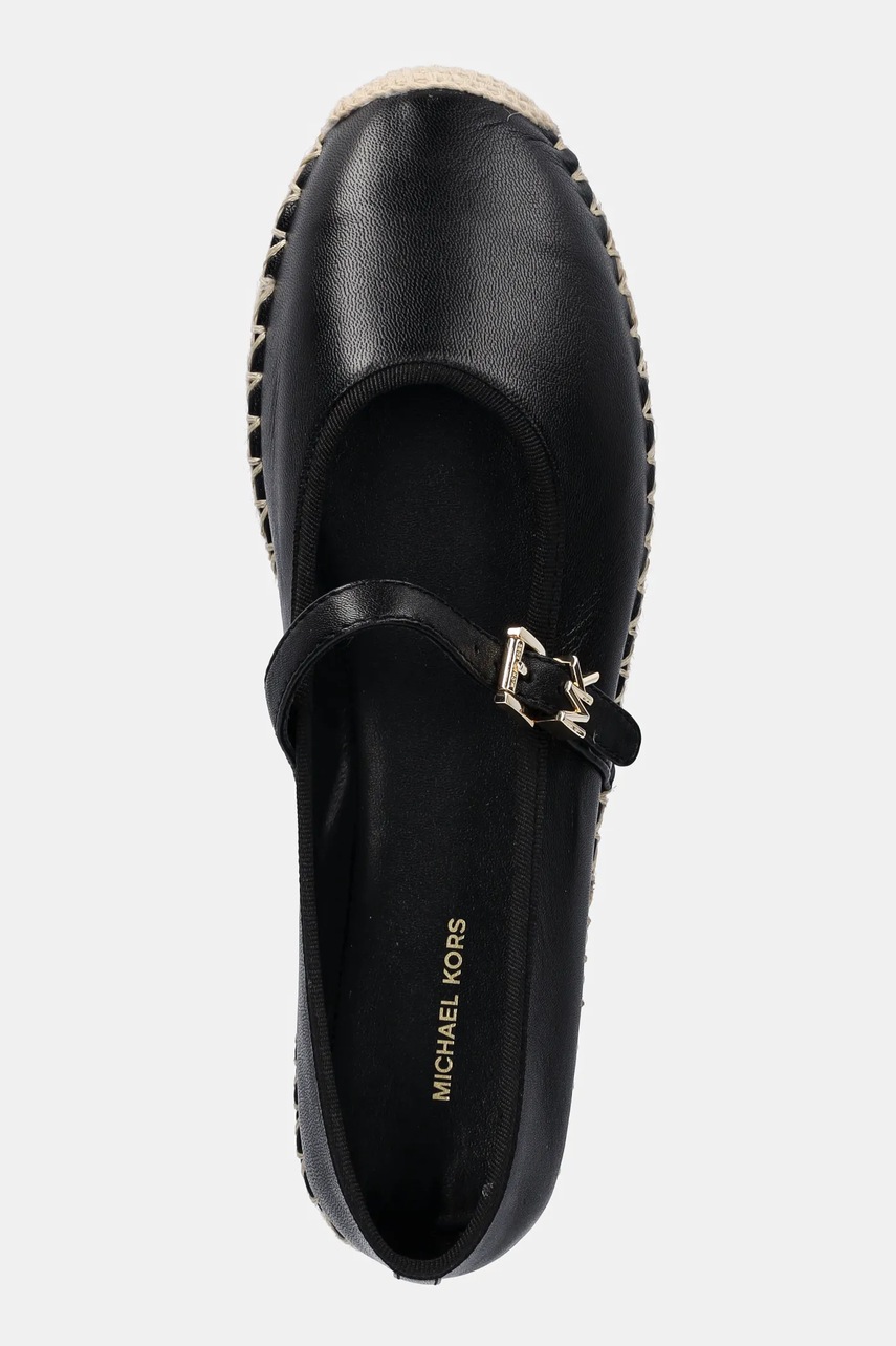 Δερμάτινες εσπαντρίγιες MICHAEL Michael Kors Lynn χρώμα: μαύρο, 40S5LYFP2L.001 φωτογραφία