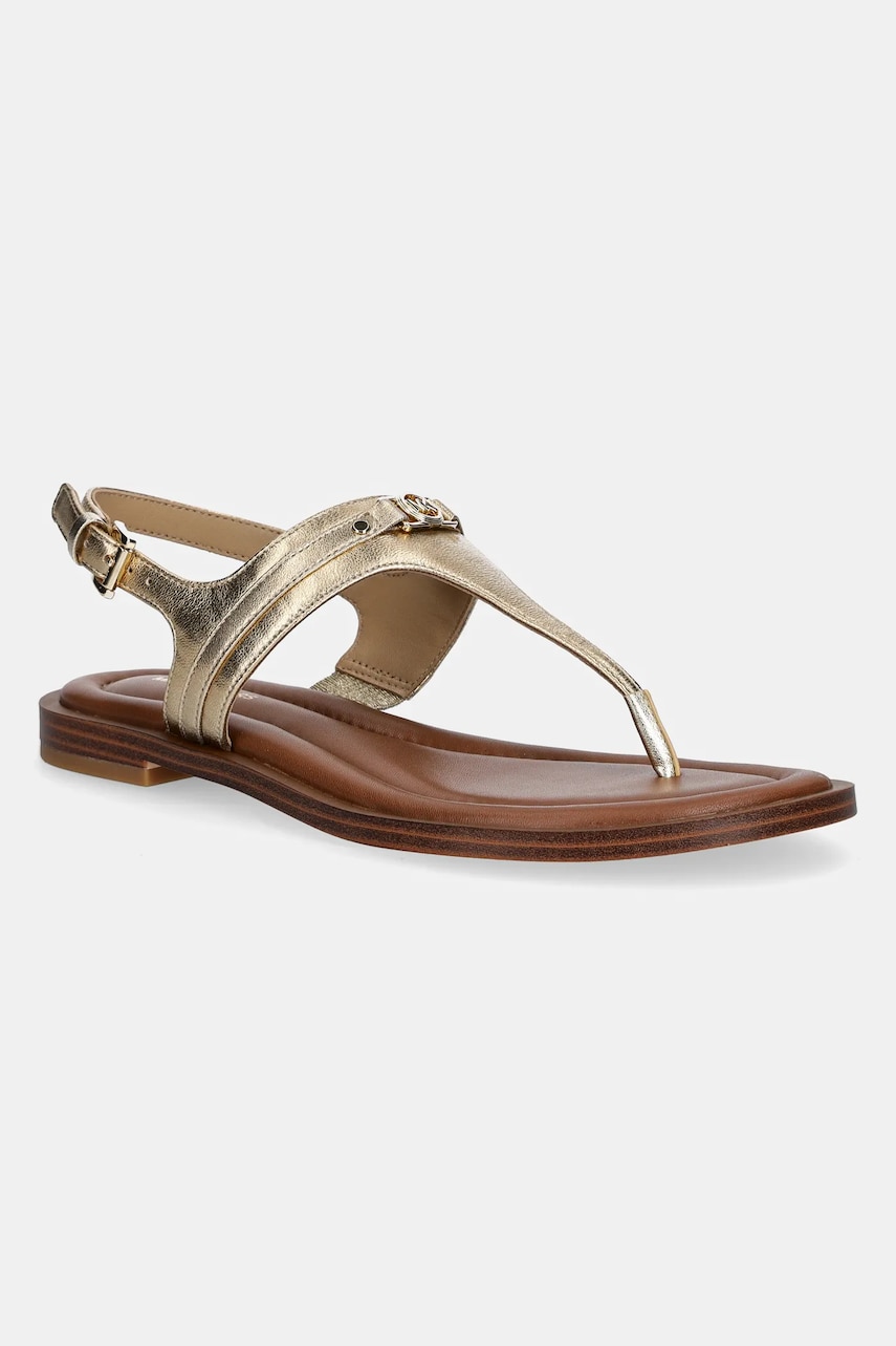 MICHAEL Michael Kors sandale de piele Mandy femei, culoarea auriu, 40S5MAFS2M.740
