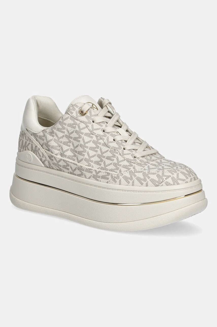 MICHAEL Michael Kors sneakers Hayes femei, culoarea bej, 43S5HYFS2B.150