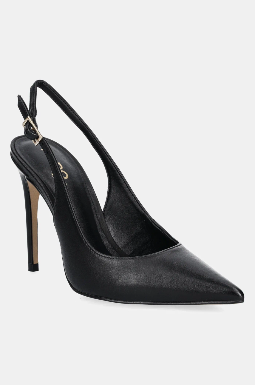 Aldo stilettos de piele STESSYSLING culoarea negru, 13918841