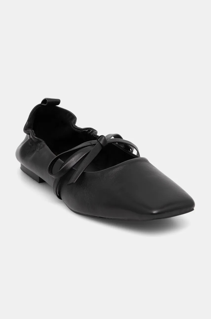 Aldo balerini de piele BRIONY culoarea negru, 13932793