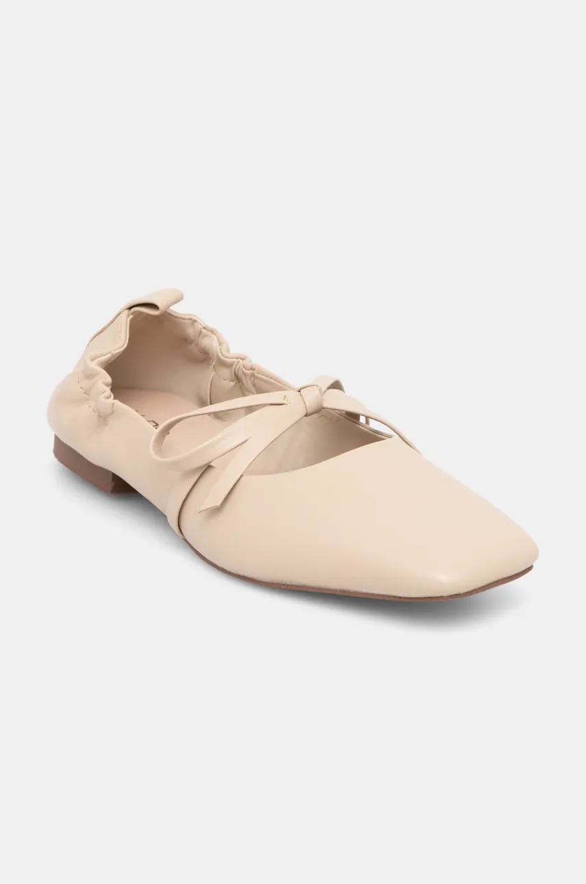 Aldo balerini de piele BRIONY culoarea bej, 13932792