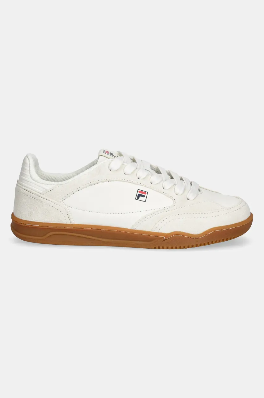 Кожаные кроссовки Fila Slantshot женские цвет бежевый FFW0523 Кожаные кроссовки Fila Slantshot женские цвет бежевый FFW0523