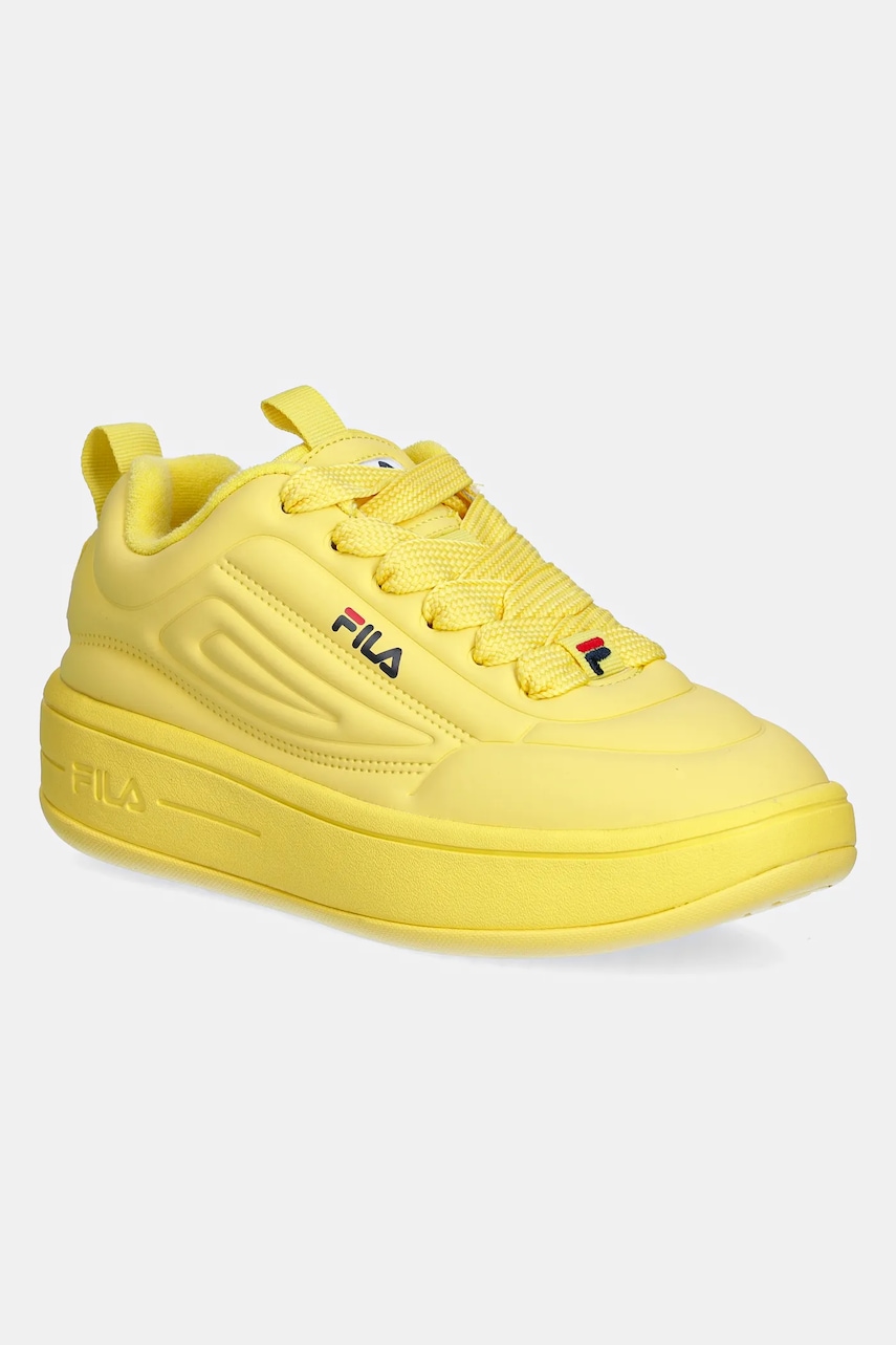 Fila sneakers Superbubble femei, culoarea galben, FFW0536