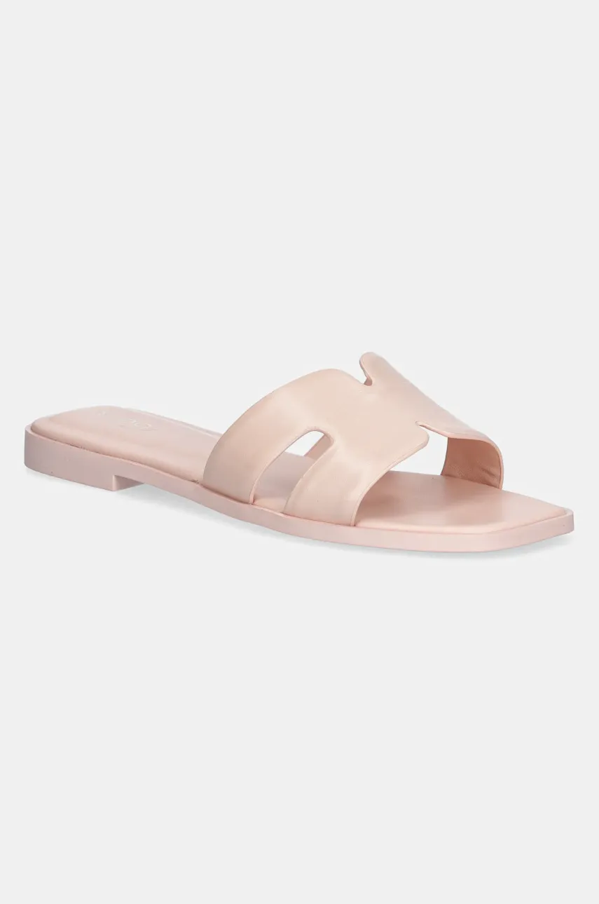 Aldo slapi de piele ITSANDAL femei, culoarea roz, 13991506