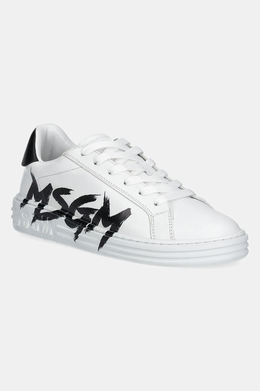 MSGM sneakers din piele culoarea alb, 3841MDS506