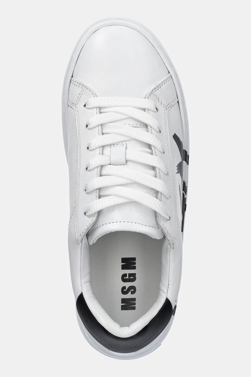 Δερμάτινα αθλητικά παπούτσια MSGM χρώμα: άσπρο, 3841MDS506 φωτογραφία