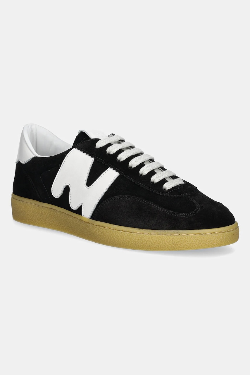 MSGM sneakers din piele intoarsă culoarea negru, 3841MDS021