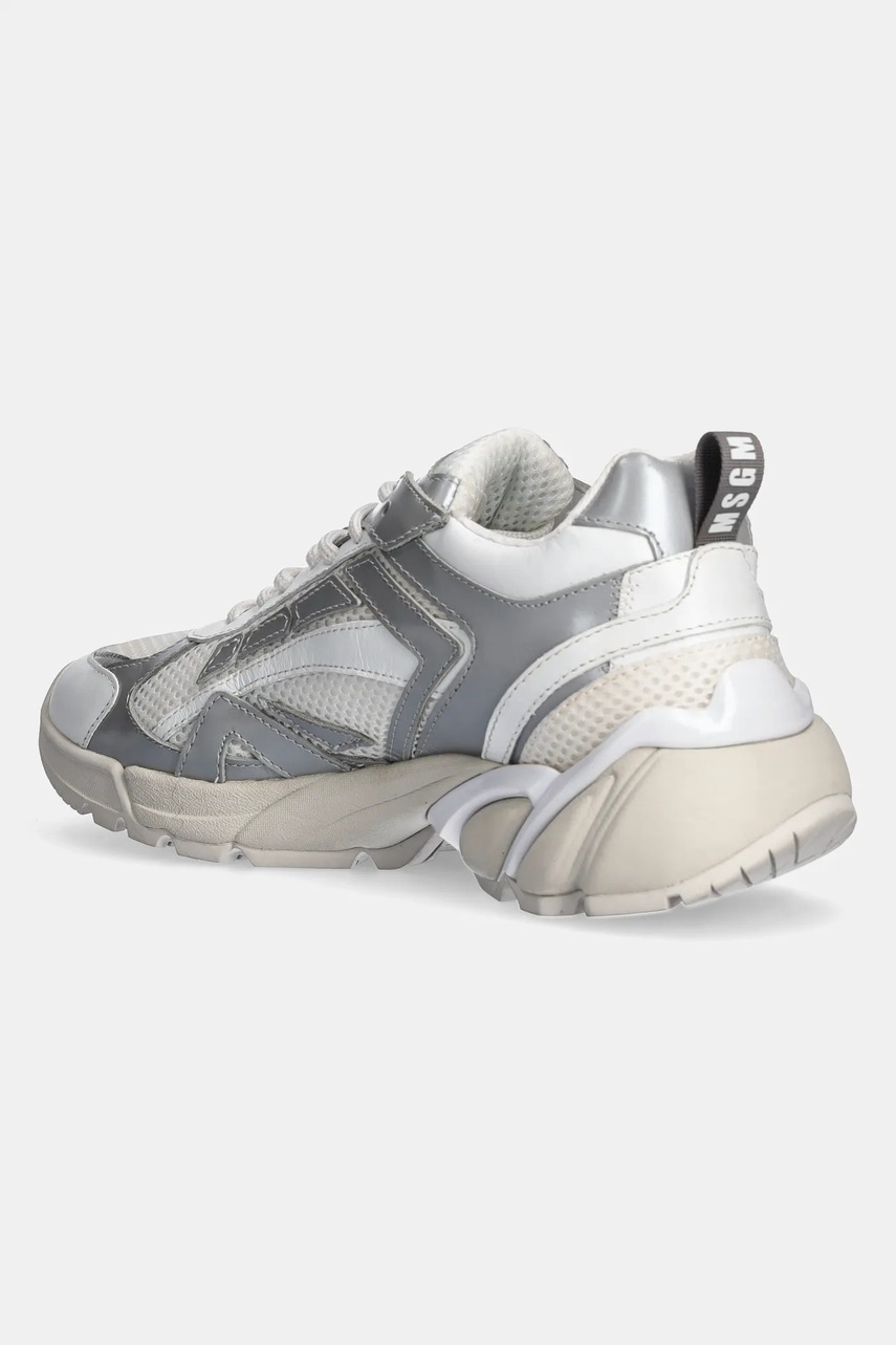 Αθλητικά MSGM χρώμα: ασημί, 3841MDS301 φωτογραφία