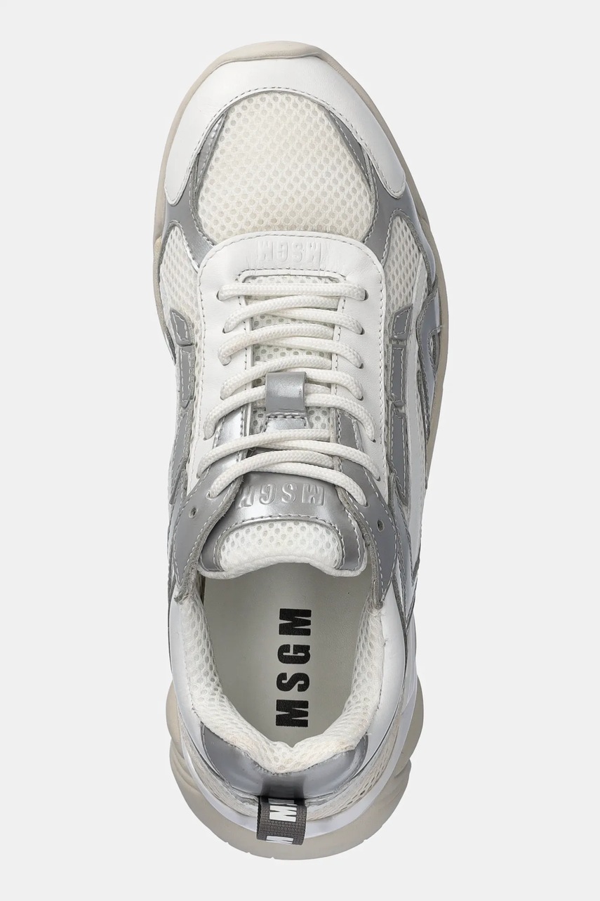 Αθλητικά MSGM χρώμα: ασημί, 3841MDS301 φωτογραφία