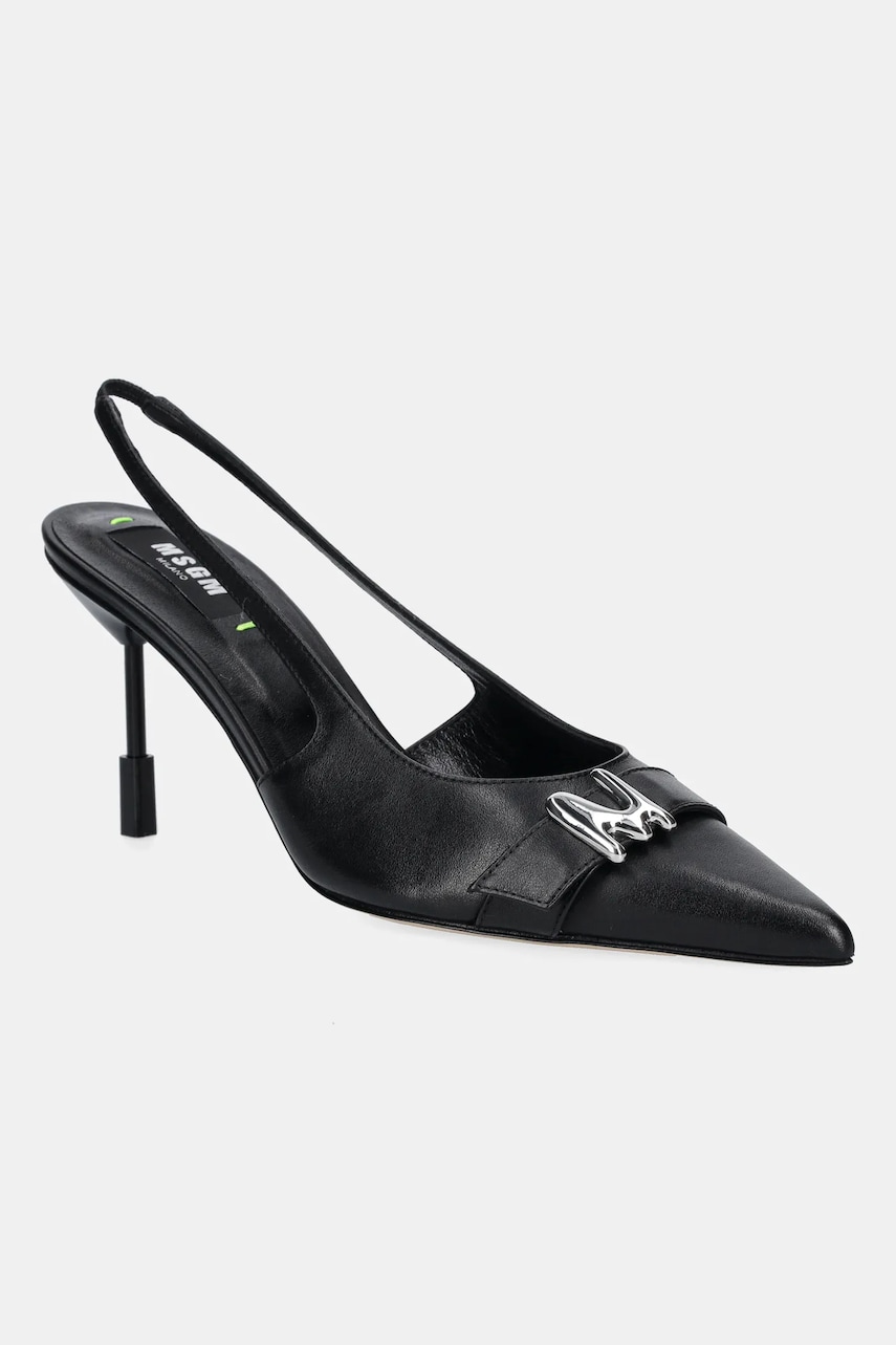 MSGM stilettos de piele culoarea negru, 3841MDS834 MSGM stilettos de piele culoarea negru, 3841MDS834