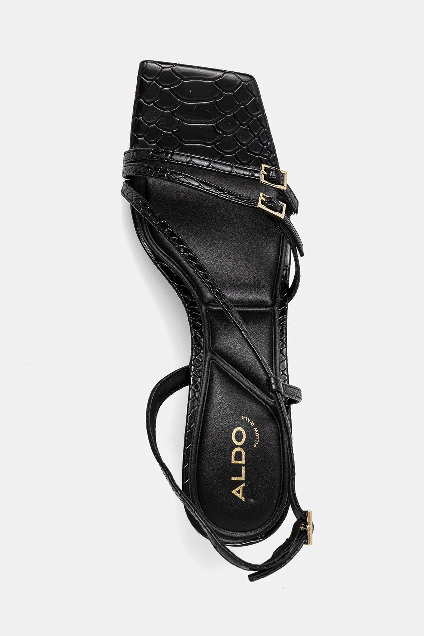 Πέδιλα Aldo HARLIE χρώμα: μαύρο, 13966717 φωτογραφία