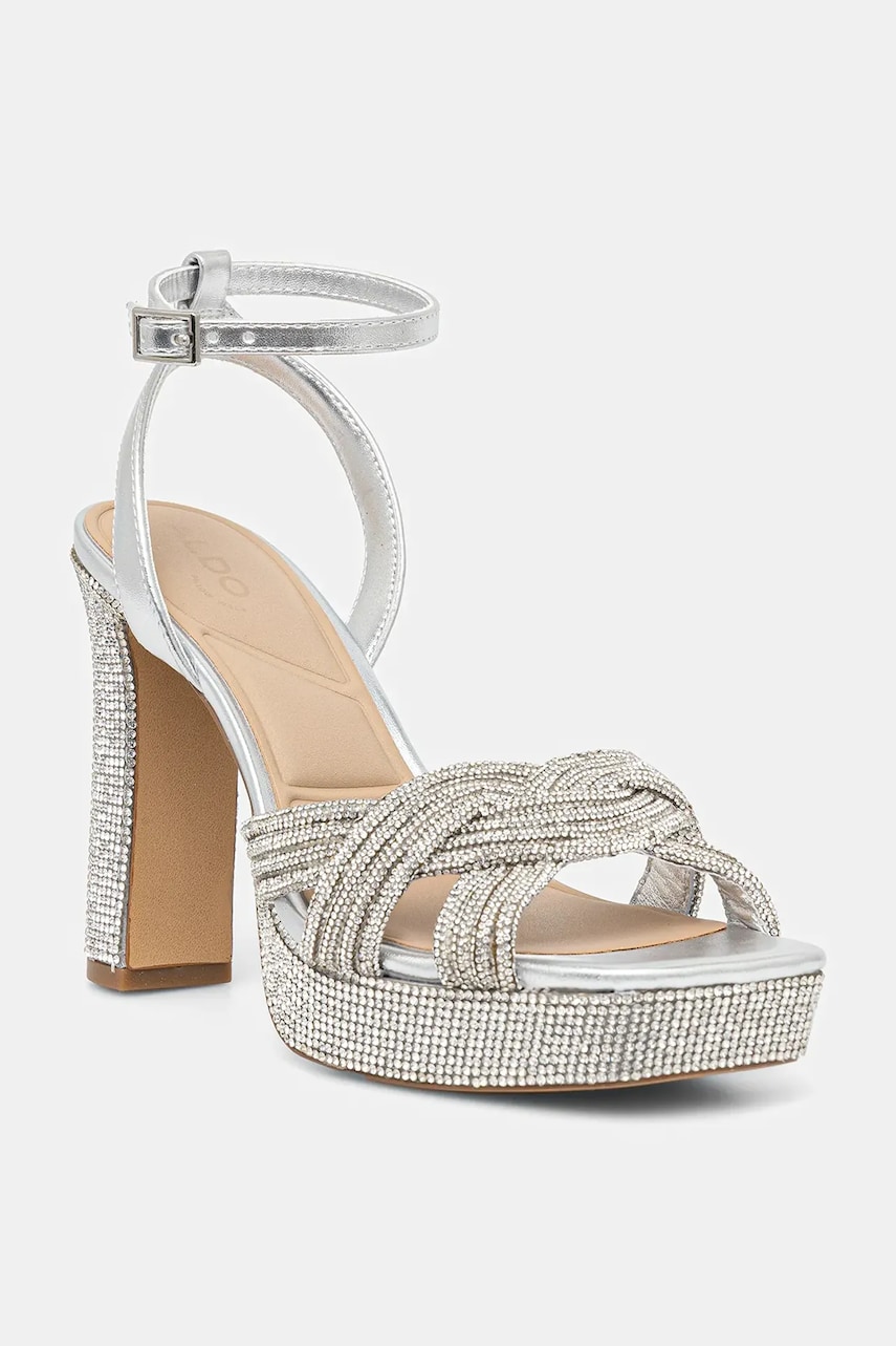 Aldo sandale SHIMMA culoarea argintiu, 13967459
