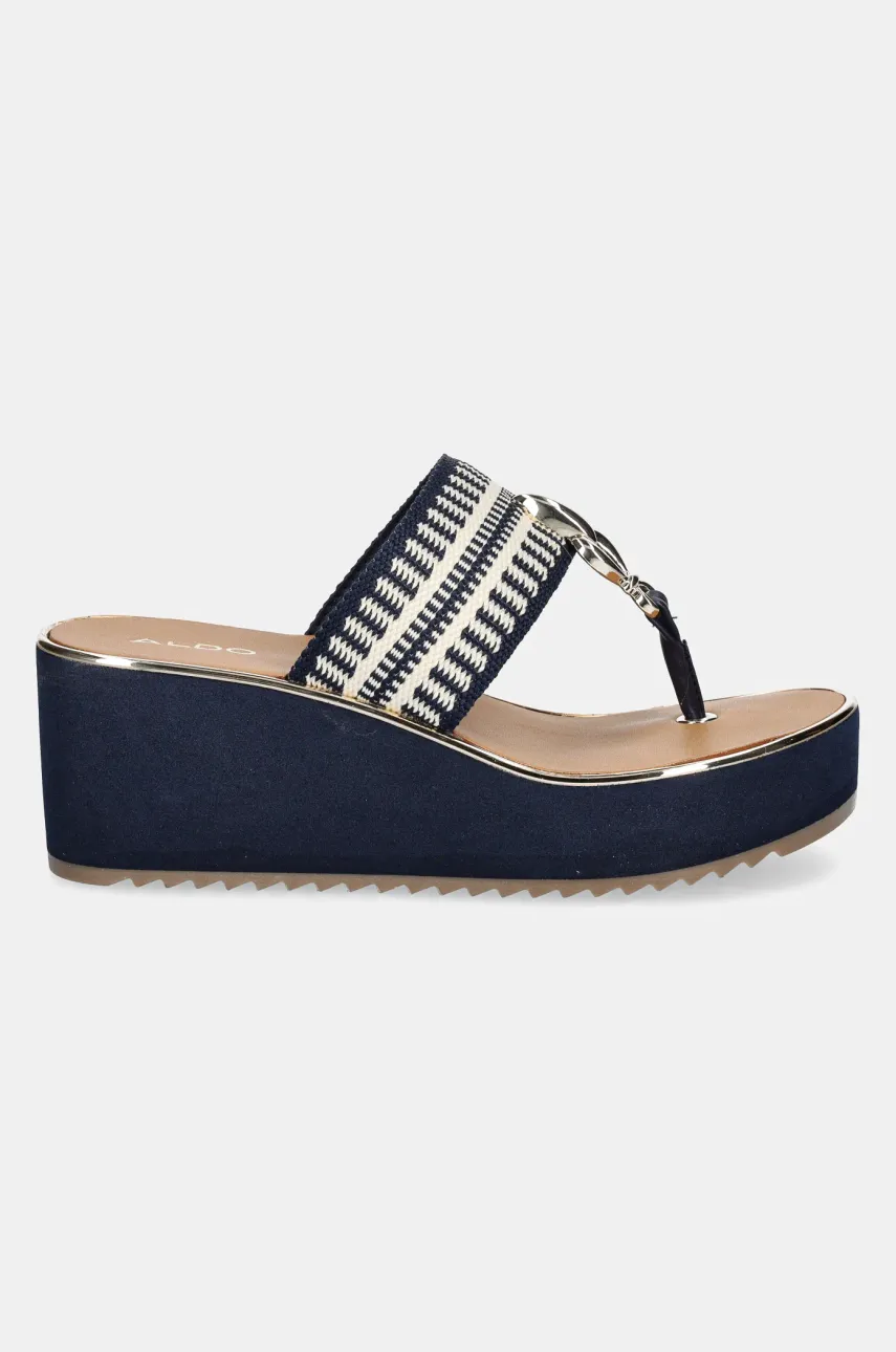 Вьетнамки Aldo PENELOPY женские цвет синий на платформе 13964500 Вьетнамки Aldo PENELOPY женские цвет синий на платформе 13964500