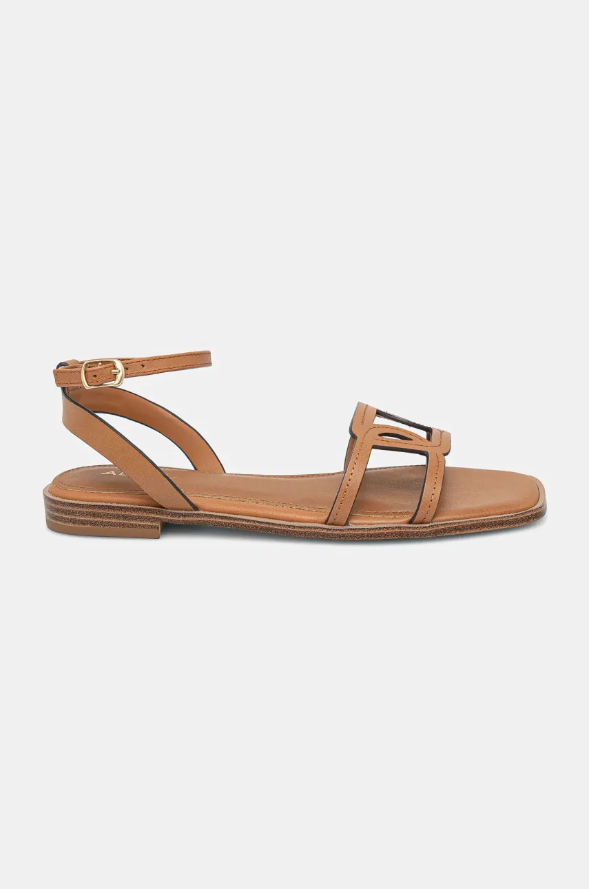 Кожаные сандалии Aldo GREENGROVE женские цвет коричневый 13966689 Кожаные сандалии Aldo GREENGROVE женские цвет коричневый 13966689