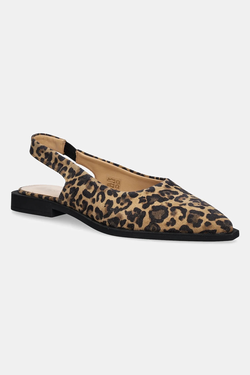 Copenhagen balerini de piele Leather culoarea bej, CPH416