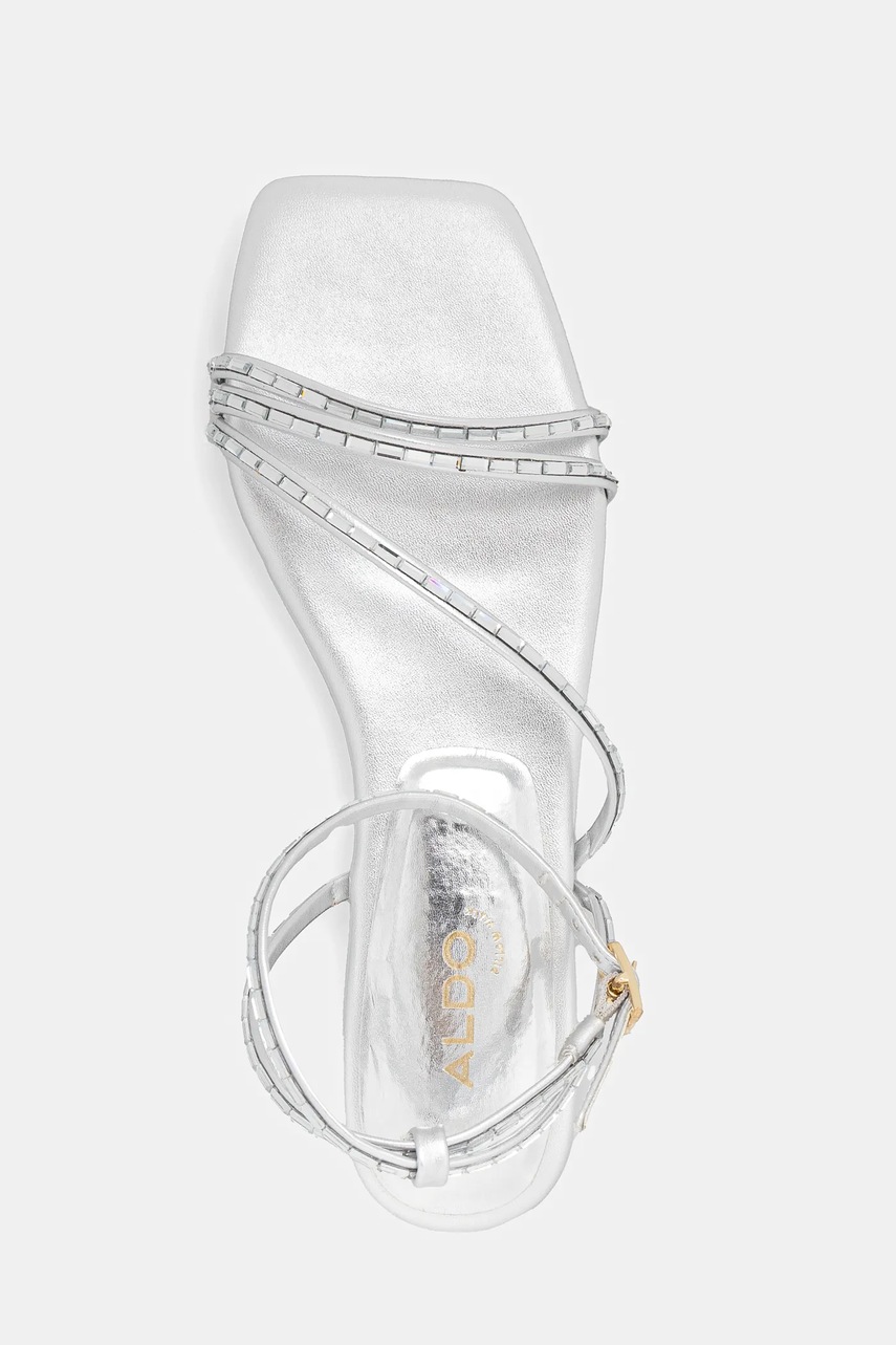 Σανδάλια Aldo MARJORIE χρώμα: ασημί, 13986229 φωτογραφία