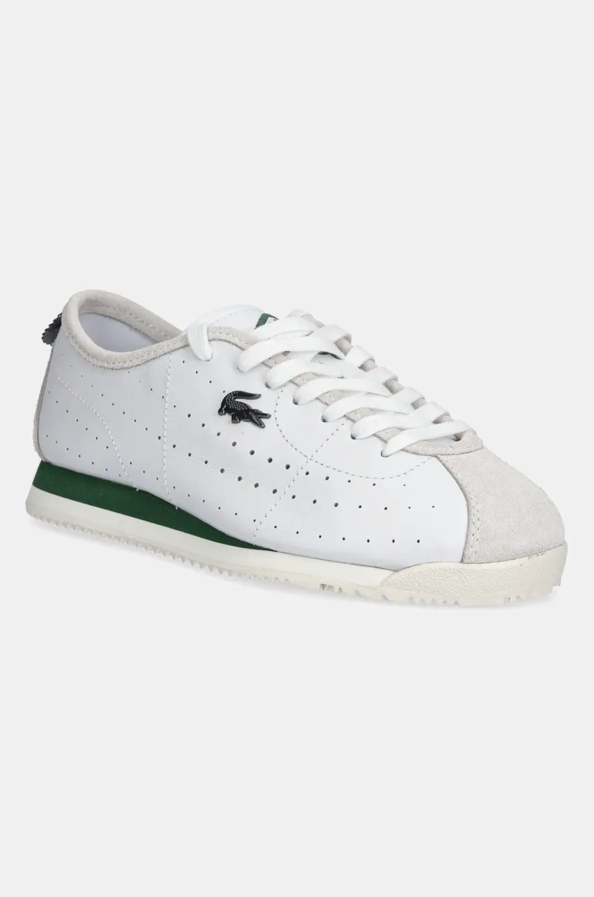 Kožené sneakers boty Lacoste CLUB-LOW bílá barva, 49SFA0043