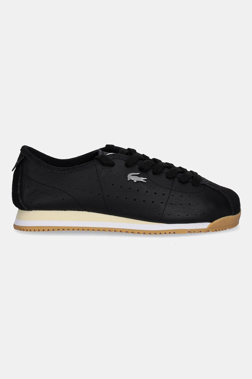 Кожаные кроссовки Lacoste CLUB-LOW цвет чёрный 49SFA0043 Кожаные кроссовки Lacoste CLUB-LOW цвет чёрный 49SFA0043