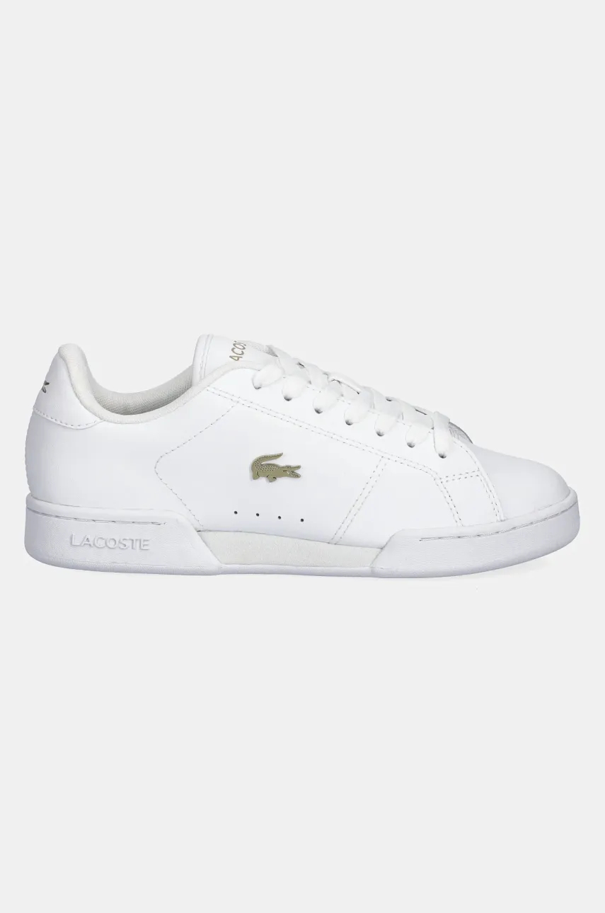 Кожаные кроссовки Lacoste CARNABY CUP женские цвет белый 49SFA0115 Кожаные кроссовки Lacoste CARNABY CUP женские цвет белый 49SFA0115