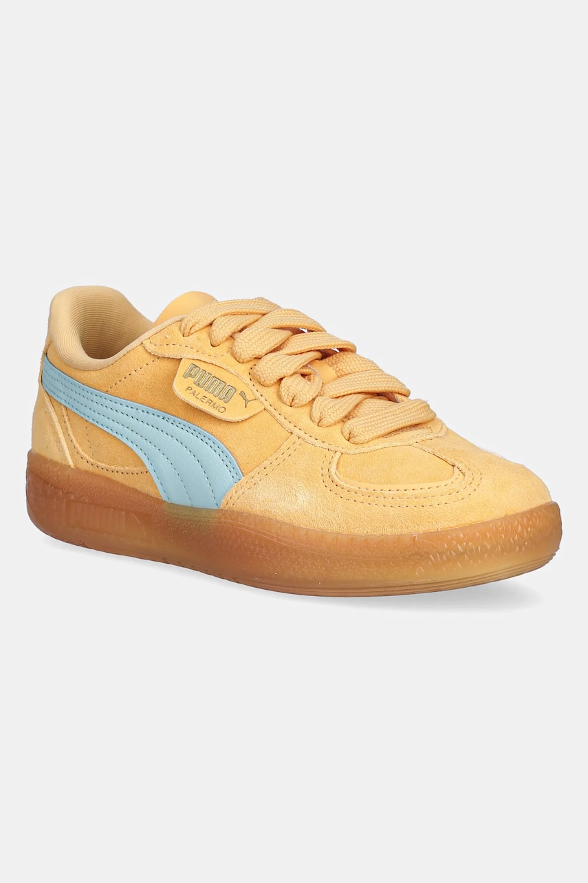 Puma sneakers din piele intoarsă Palermo Moda Xtra Gum Wns femei, culoarea portocaliu, 400323 Puma sneakers din piele intoarsă Palermo Moda Xtra Gum Wns femei, culoarea portocaliu, 400323