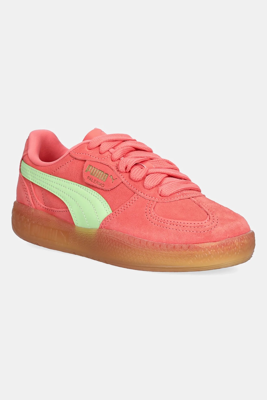 Puma sneakers din piele intoarsă Palermo Moda Xtra Gum Wns femei, culoarea portocaliu, 400323 Puma sneakers din piele intoarsă Palermo Moda Xtra Gum Wns femei, culoarea portocaliu, 400323