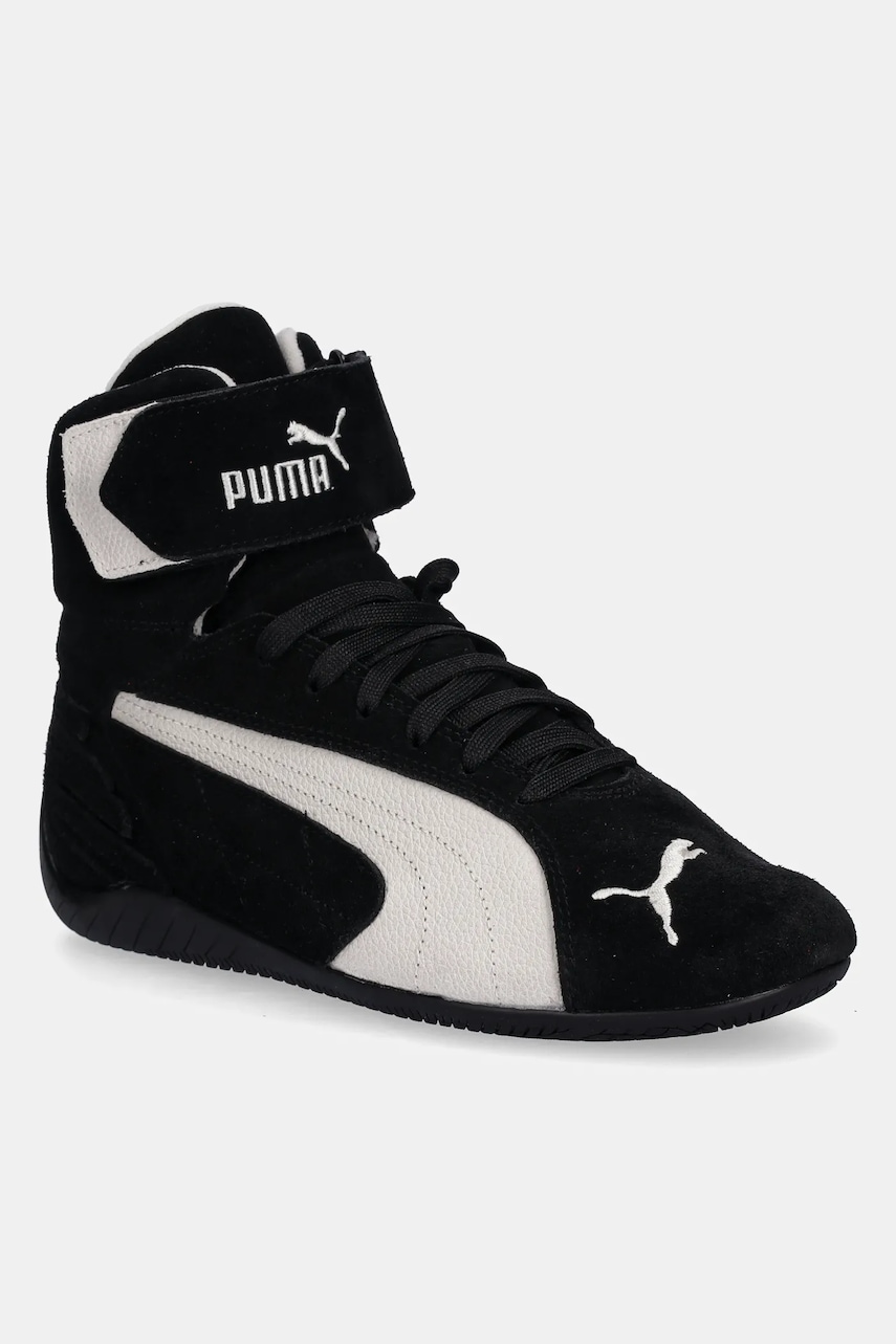Puma sneakers din piele intoarsă Speedcat Mid culoarea negru, 400384