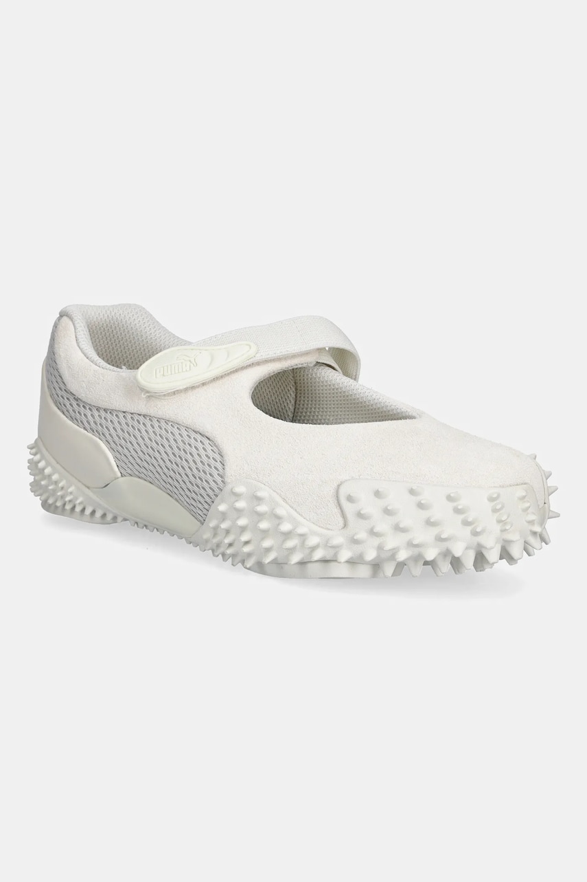 Puma balerini din piele intoarsa Mostro Fey PRM culoarea bej, 401062