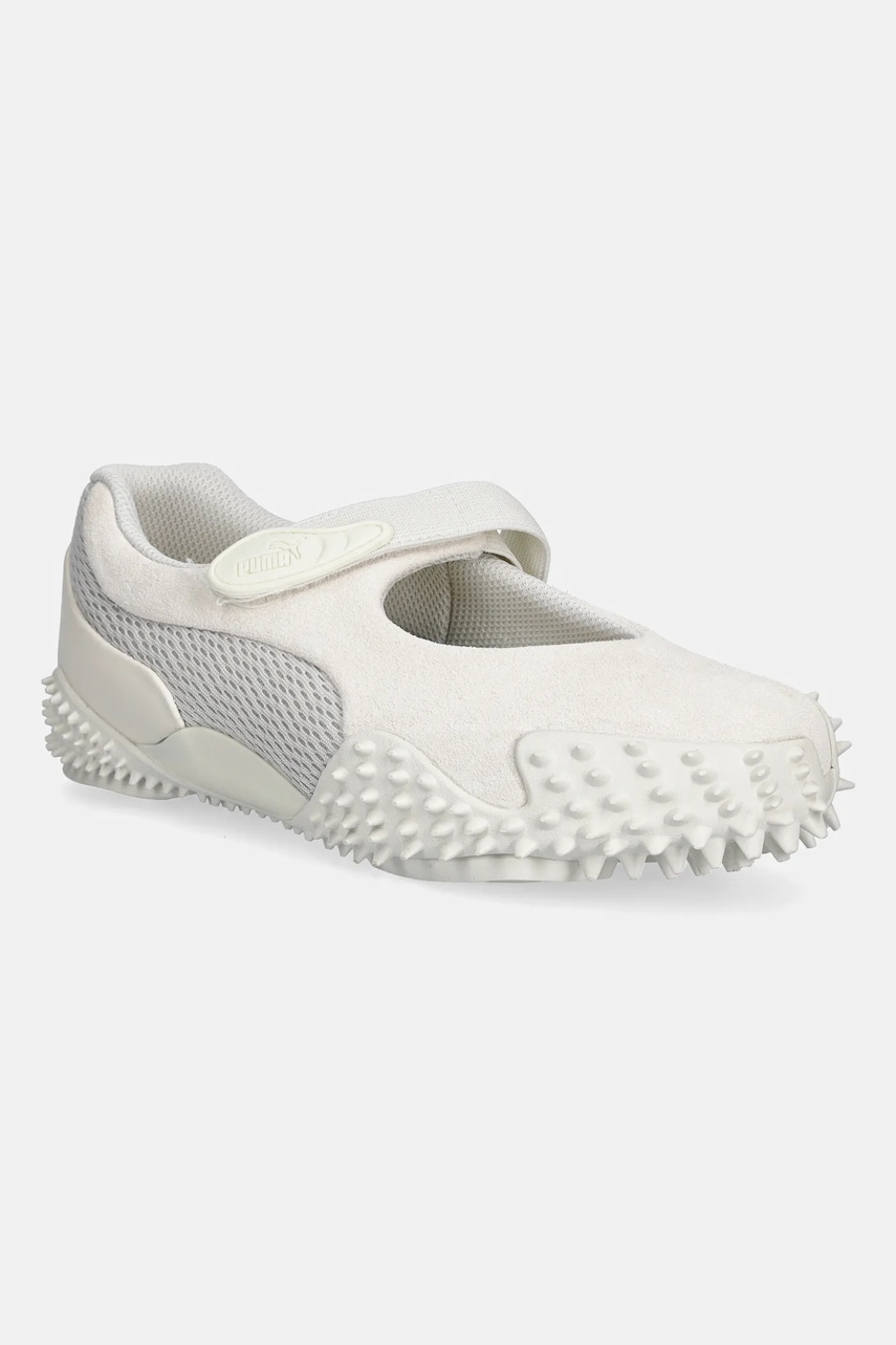 Puma balerini din piele întoarsă Mostro Fey PRM culoarea bej, 401062